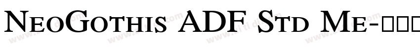 NeoGothis ADF Std Me字体转换